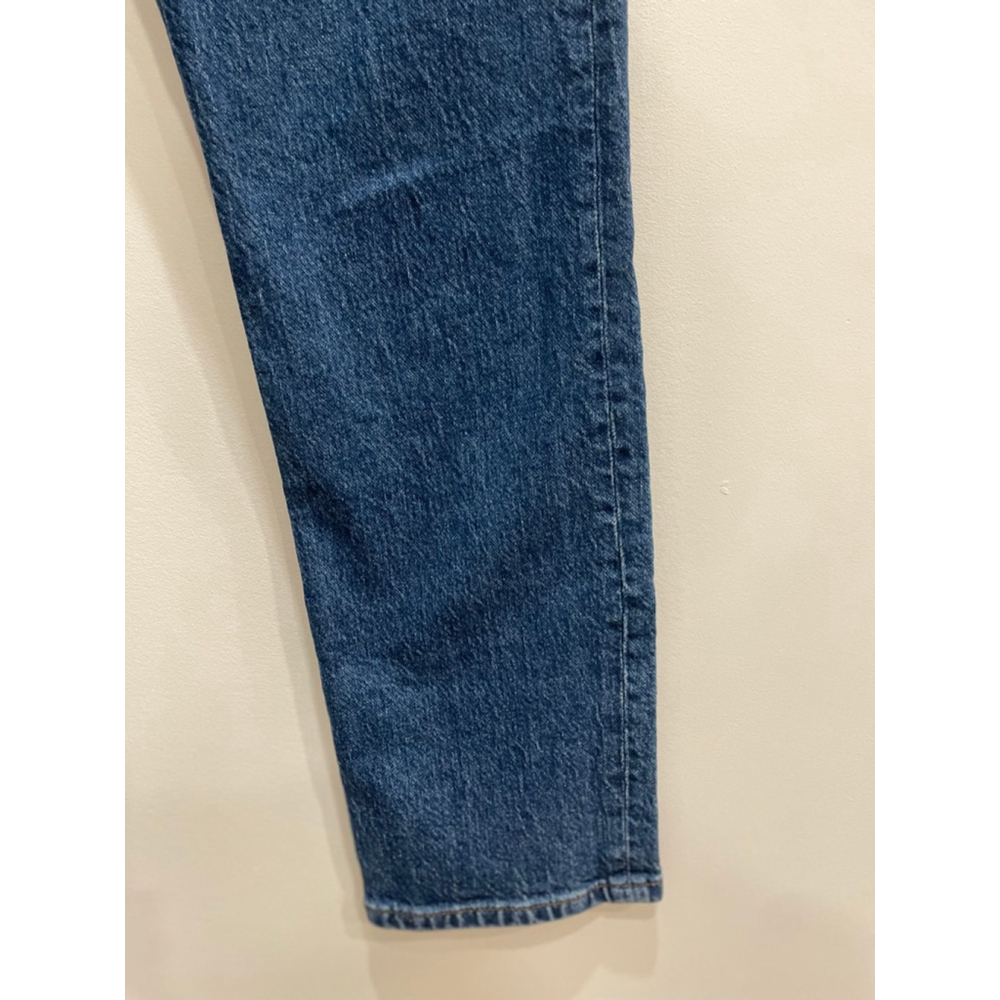 Reformation Liza Ultra High Rise Slim Straight Jeans 28 Dark Denim - Picture 4 of 10